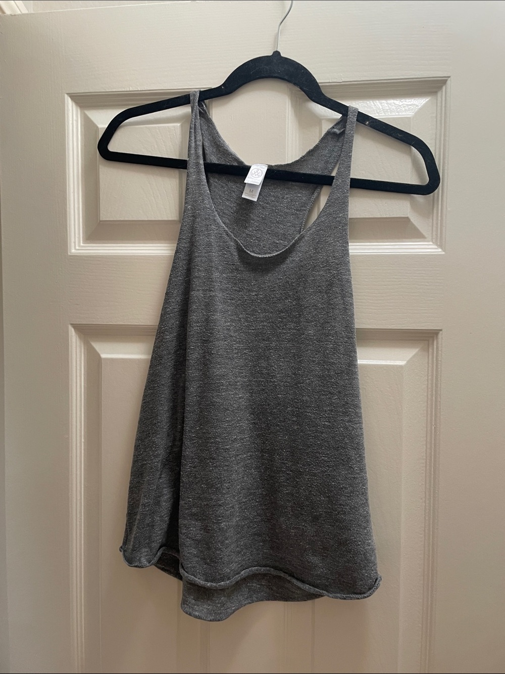 Gray Racerback Tank Top